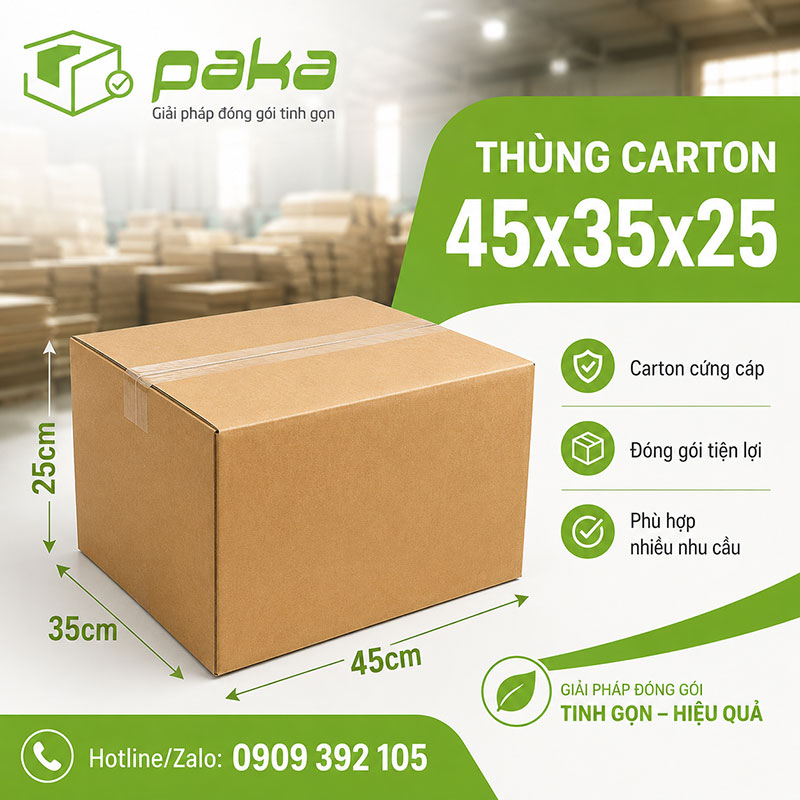 Thùng carton 45x35x25