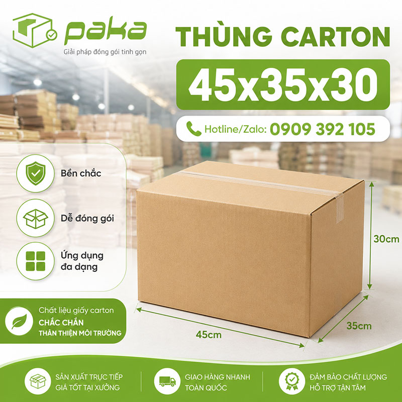 Thùng carton 45x35x30