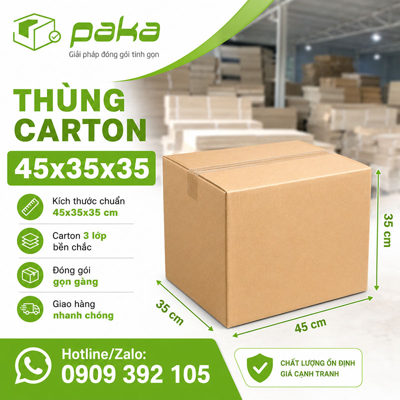 Thùng carton 45x35x35