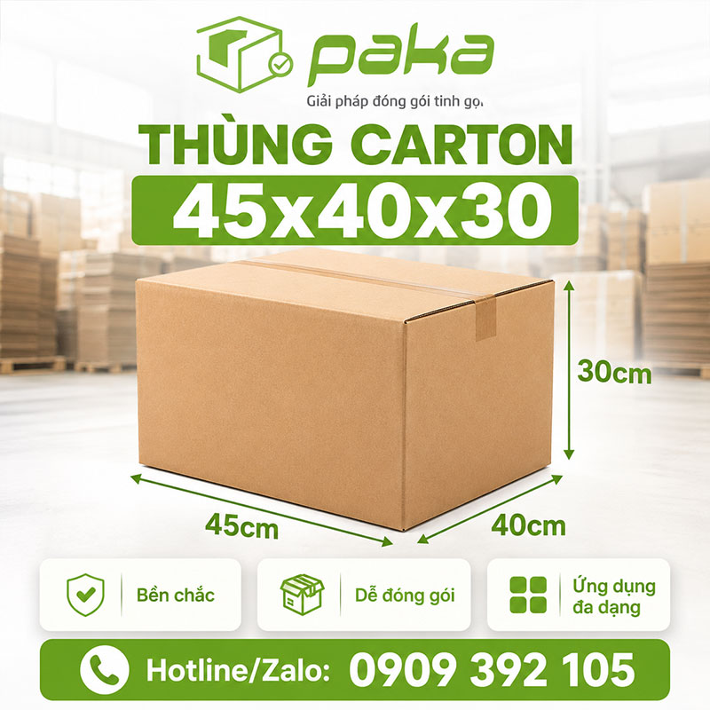 Thùng carton 45x40x30