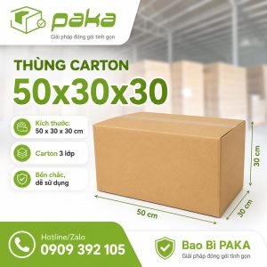Thùng carton 50x30x30