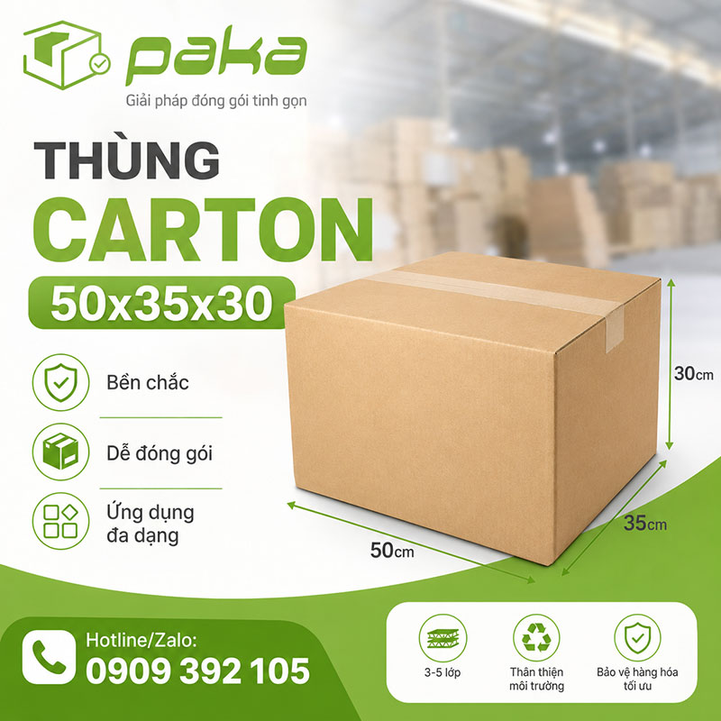 Thùng carton 50x35x30