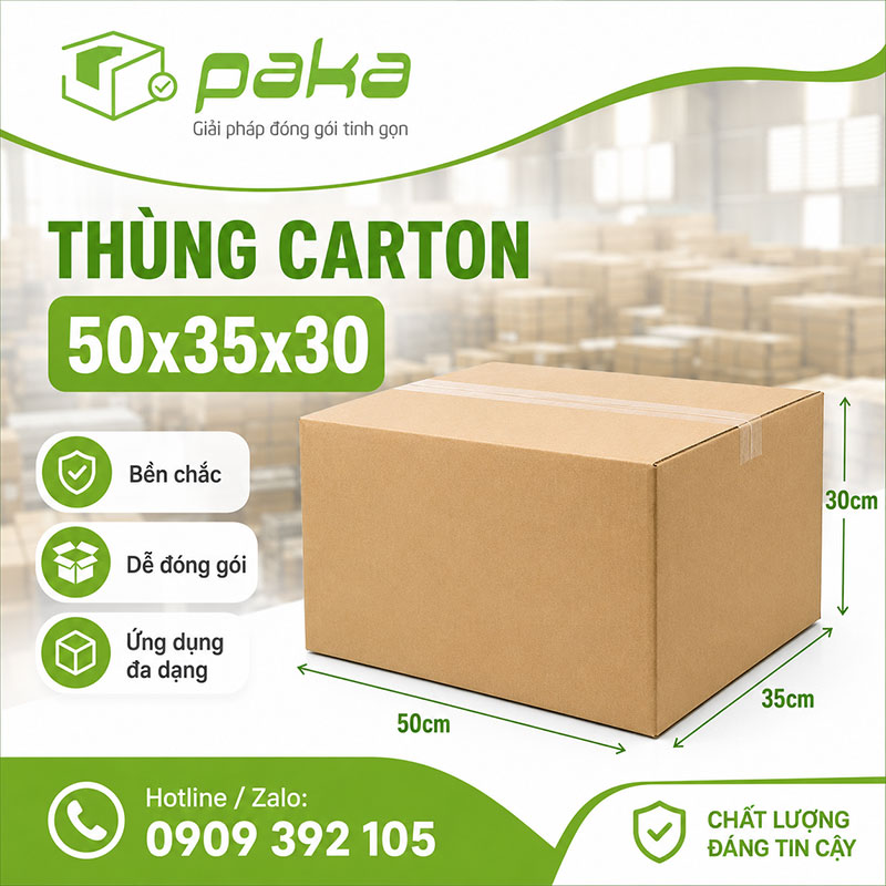 Thùng carton 50x35x30
