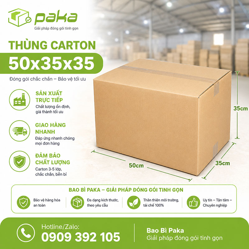 Thùng carton 50x35x35