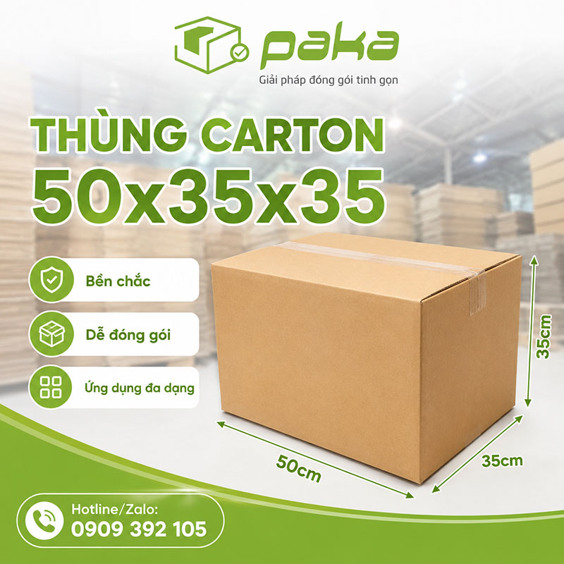 Thùng carton 50x35x35