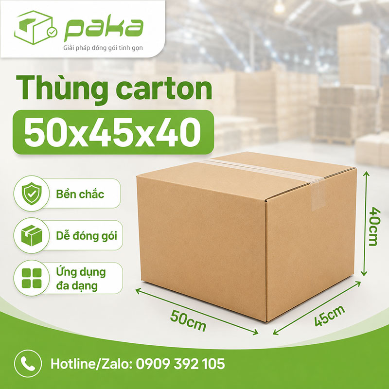Thùng carton 50x45x40