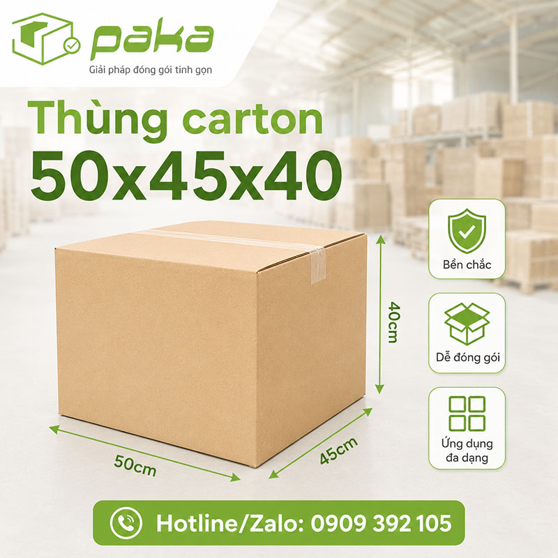 Thùng carton 50x45x40