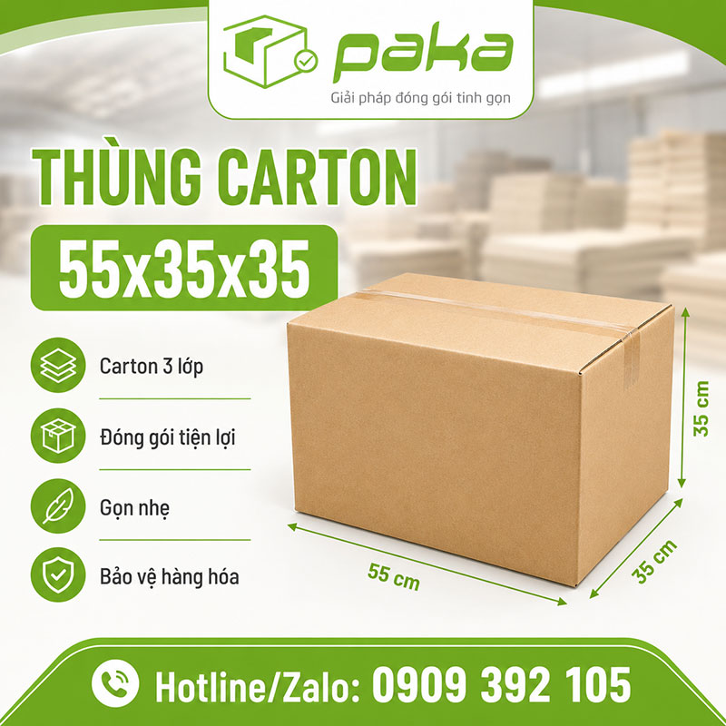 Thùng carton 55x35x35