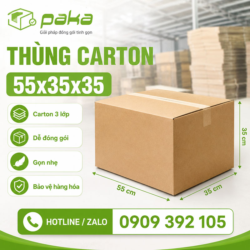 Thùng carton 55x35x35
