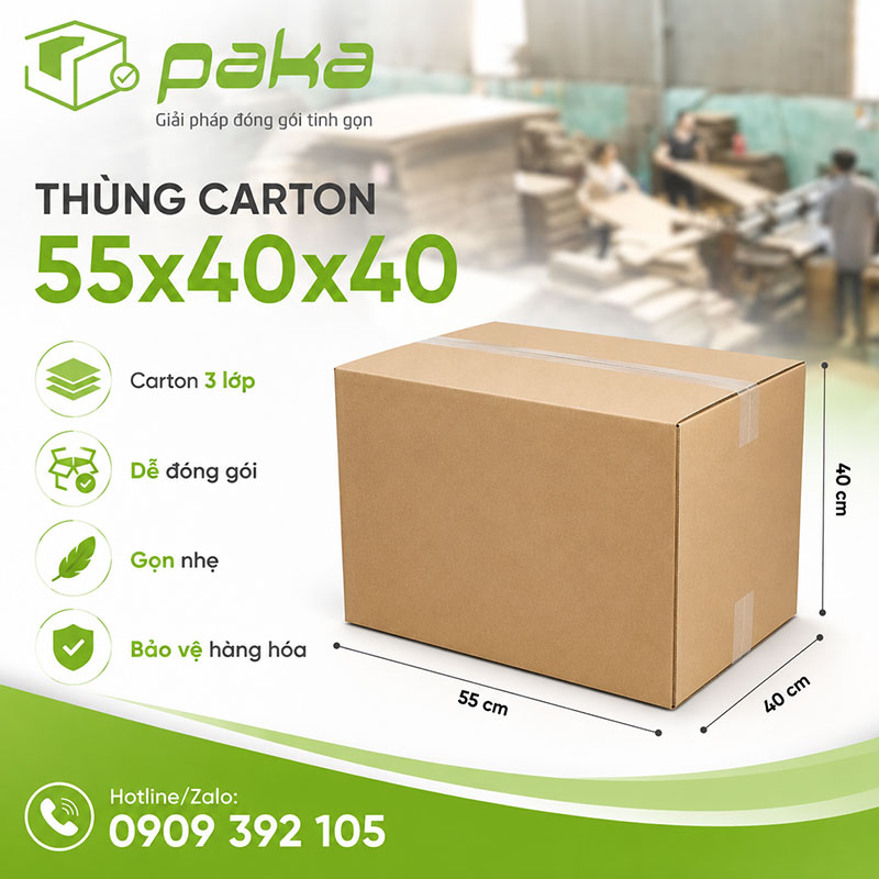 Thùng carton 55x40x40