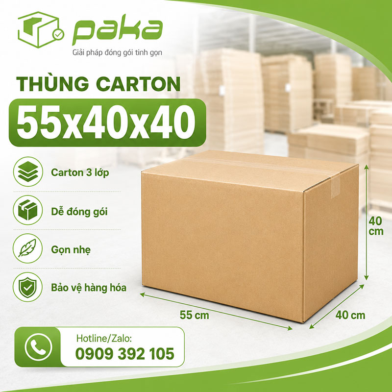 Thùng carton 55x40x40