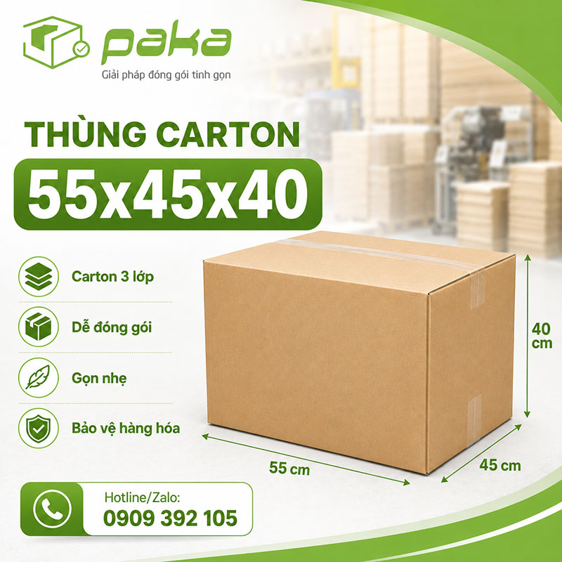 Thùng carton 55x45x40