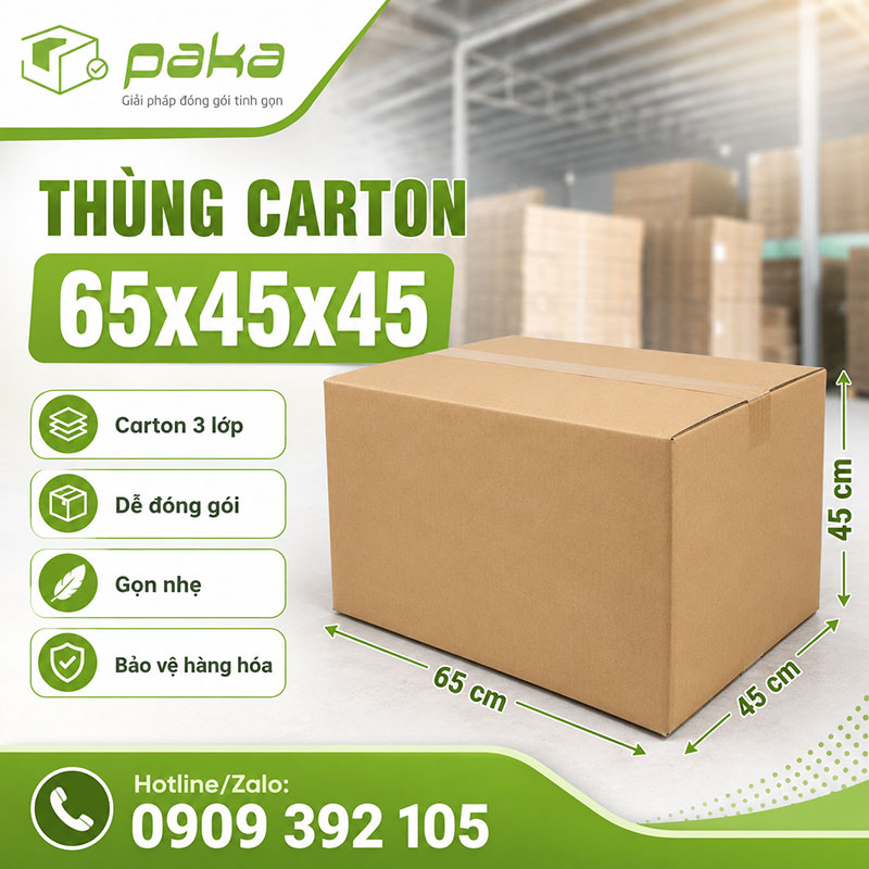 Thùng carton 65x45x45
