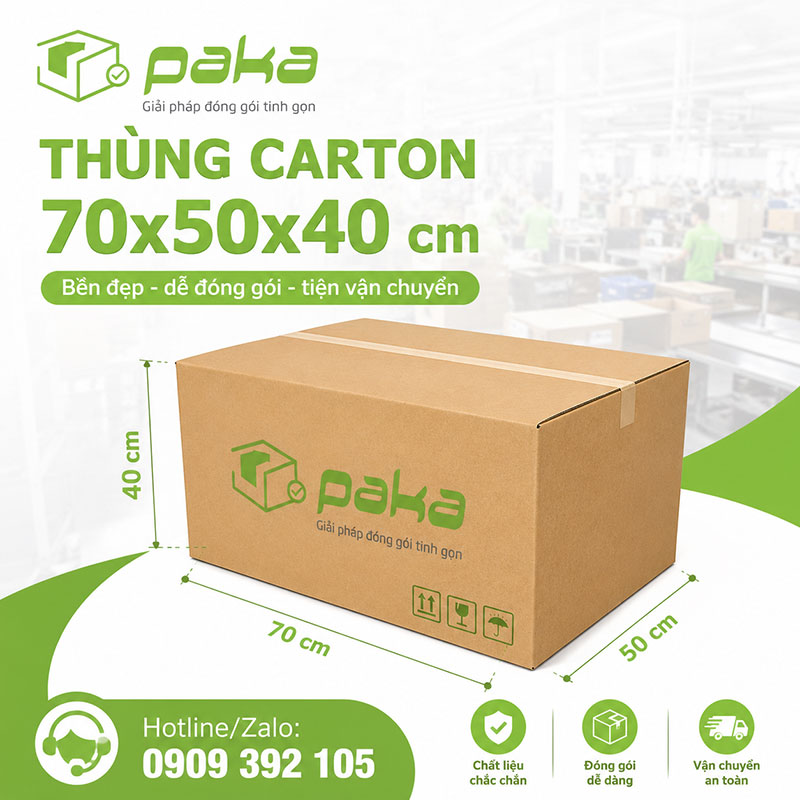 Thùng carton 70x50x40