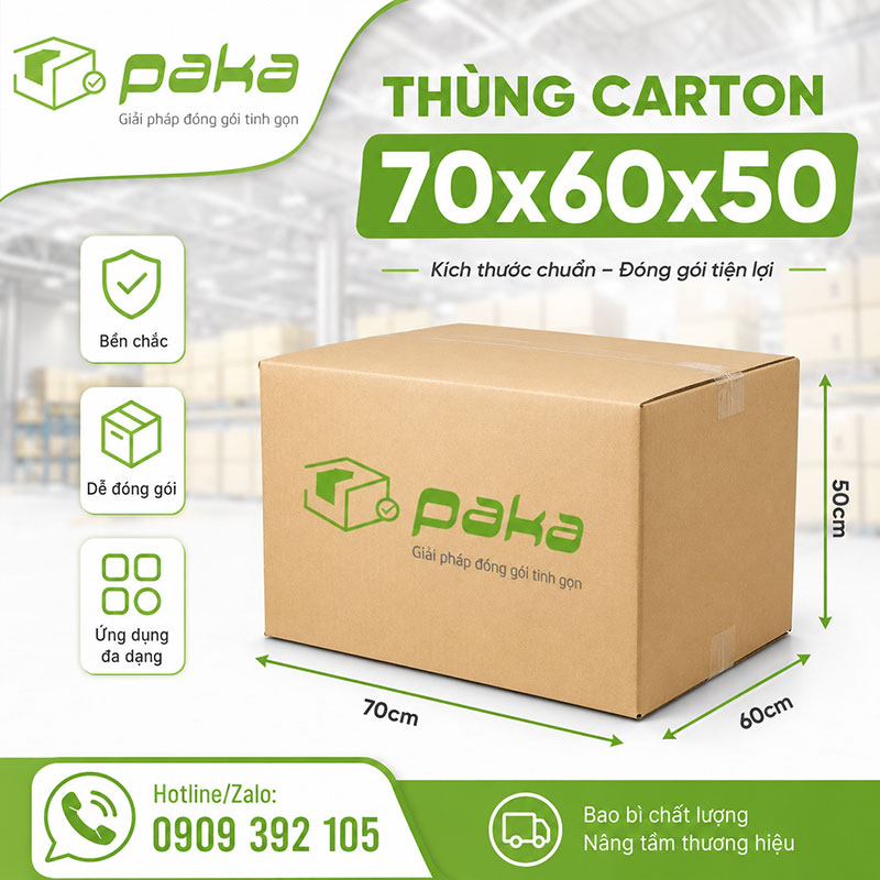 Thùng carton 70x60x50