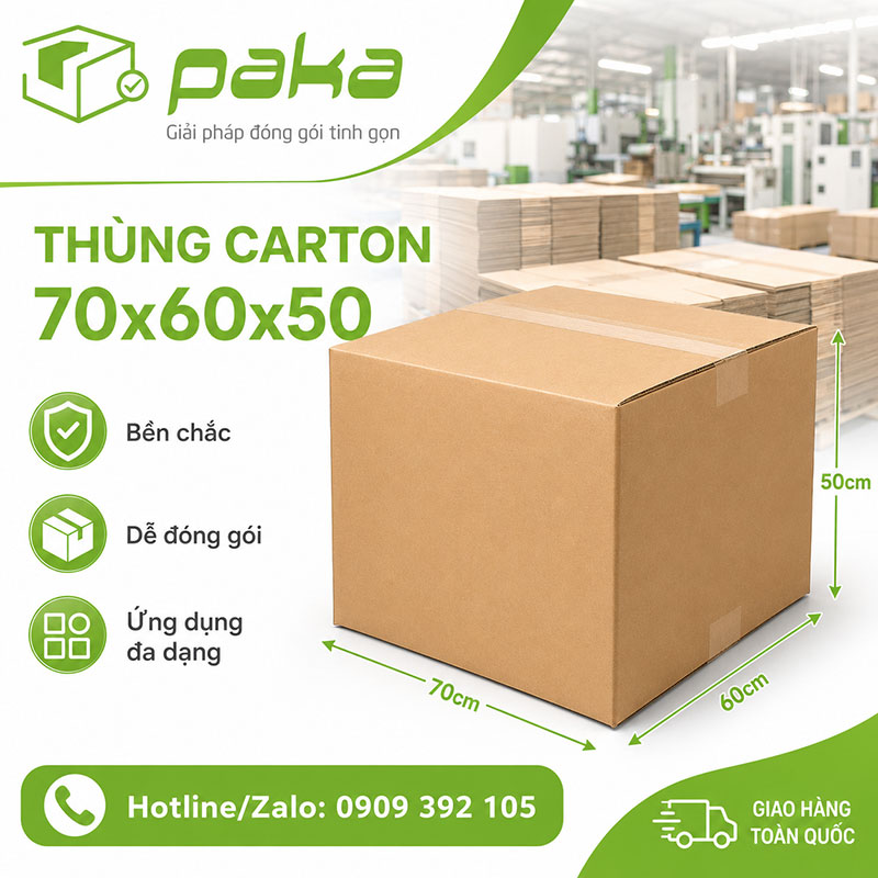 Thùng carton 70x60x50