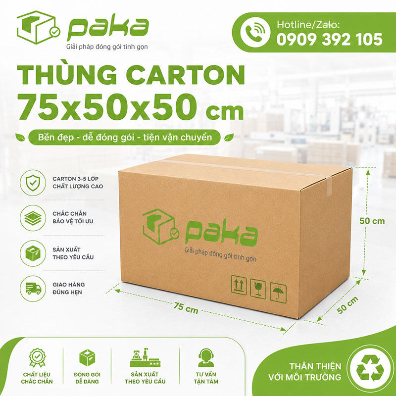 Thùng carton 75x50x50