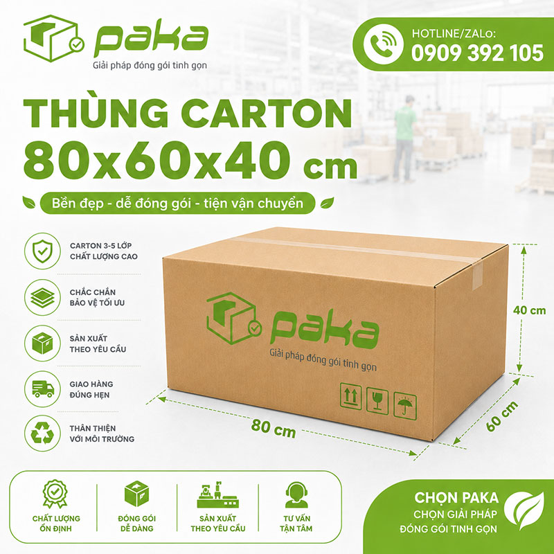 Thùng carton 80x60x40
