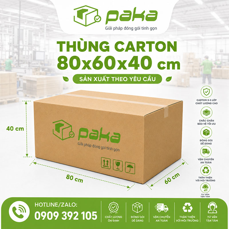 Thùng carton 80x60x40